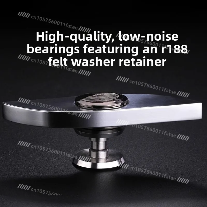 Premium Stainless Steel Finger Spinner Anti Anxiety Fidget Toy Smooth Spinning Stress Relief Gadget for Office Home view 3