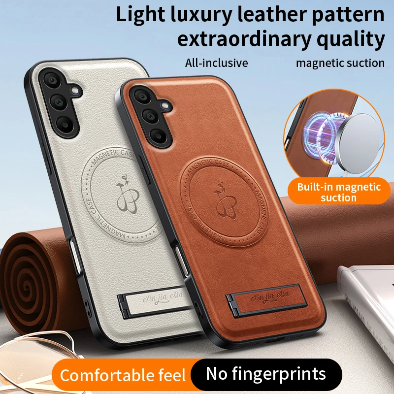For Samsung Galaxy A17 A12 A14 A15 A16 A13 4G 5G Lens Protection Soft Phone Case Magnetic Wireless Charging Cover Cases Holder