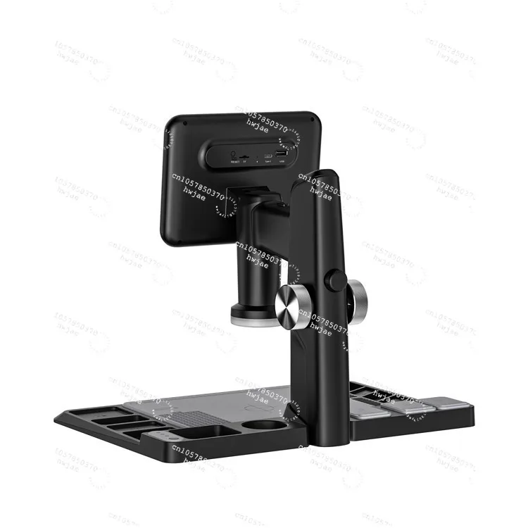 7 Inch Microscope with Screen Electronic Digital Microscope HD Magnification Maintenance Visual Microscope