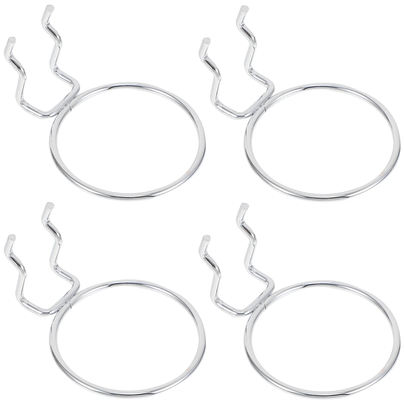 

4 Pegboard Display Board Hangers Storage Pegboard Rings Kitchen Garden Garage Shop Easy Install Accessories
