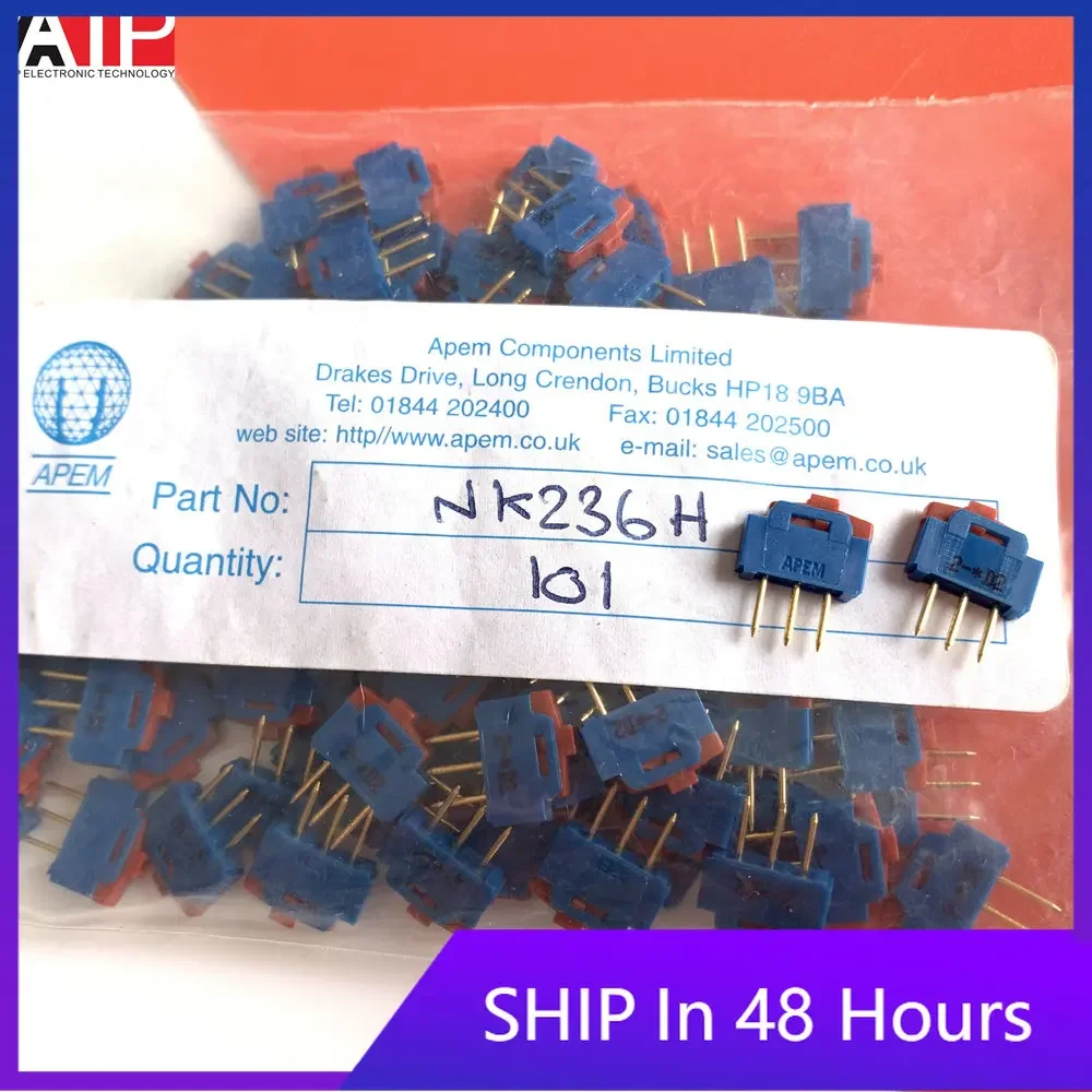 1PCS NK236H sliding switch 3 feet 2 gear dial dialing switch genuine Original spot inventory