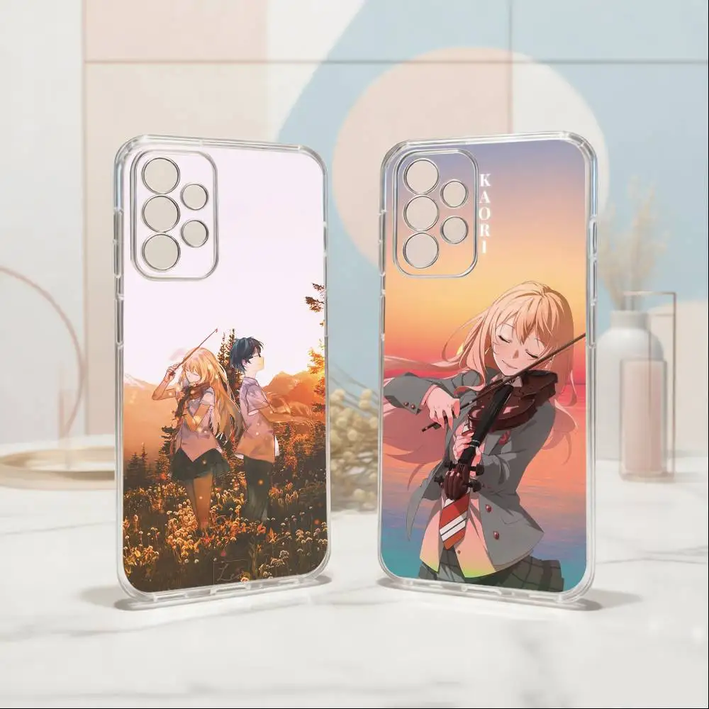 Your Lie in April Phone Case For Samsung S25,S24,S21,S22,S23,S30,Ultra,S20,Plus,Fe Transparent Cover