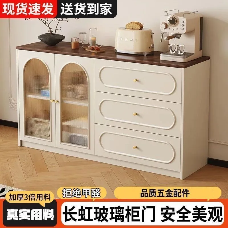 Solid wood dining side home door against the wall large capacity kitchen entry tea entrance integrated storage living room locke