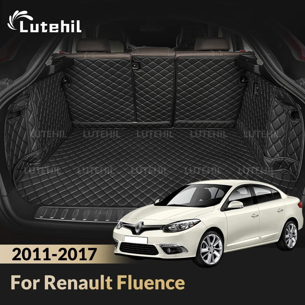 Cargo Liner For Renault Fluence 2011-2017 Car Trunk Mats Carpet With Backrest Protectors Cargo Mats Accessories Waterproof