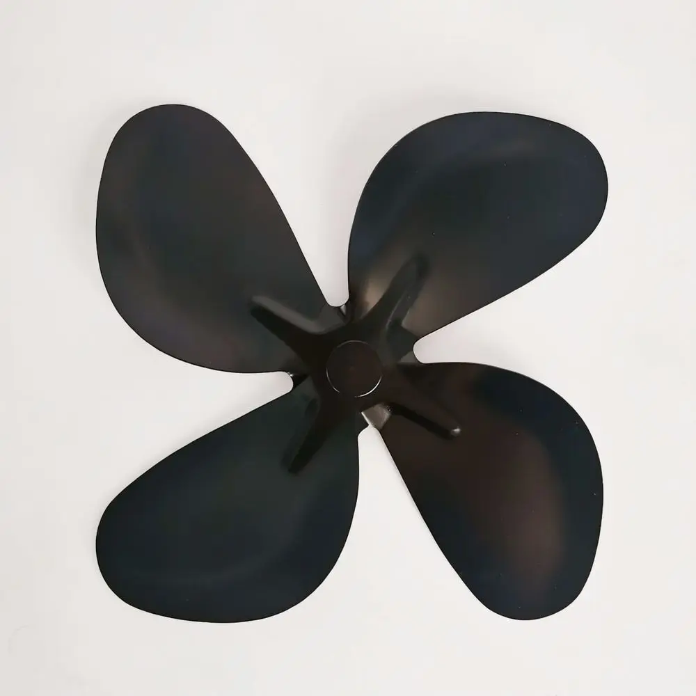Universal Aluminum Fan Blade For Wood Stove Fireplace Fan Heater Parts Efficient Airflow Upgrade Replacement Piece
