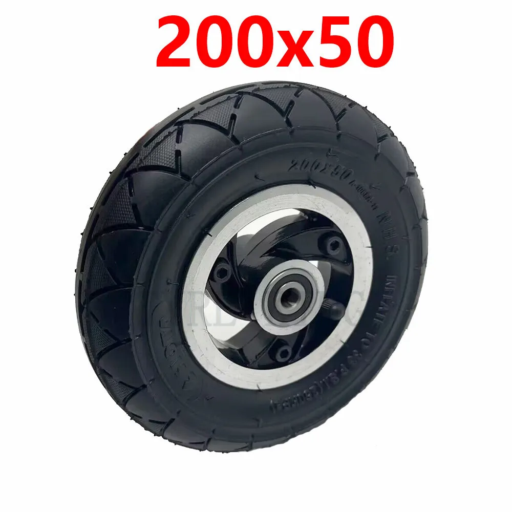 200x50 Front Wheel for Electric Scooter 200*50 Tyre Inflation  Vehicle Aluminium Alloy Pneumatic Tire