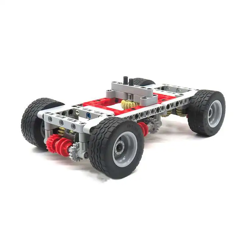 Stemedu 154PCS Building Blocks Car Chassis Model with 3 Differential Locks, Modified Vehicle Base Parts Kit