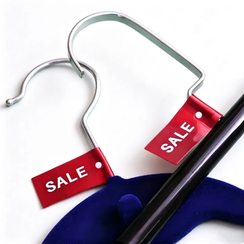 20pcs Clothes Hanger Snap Promotional Clothing Display Sign Logo Prompt Signage New Listing Clothing Fashion Clothing Hangtag