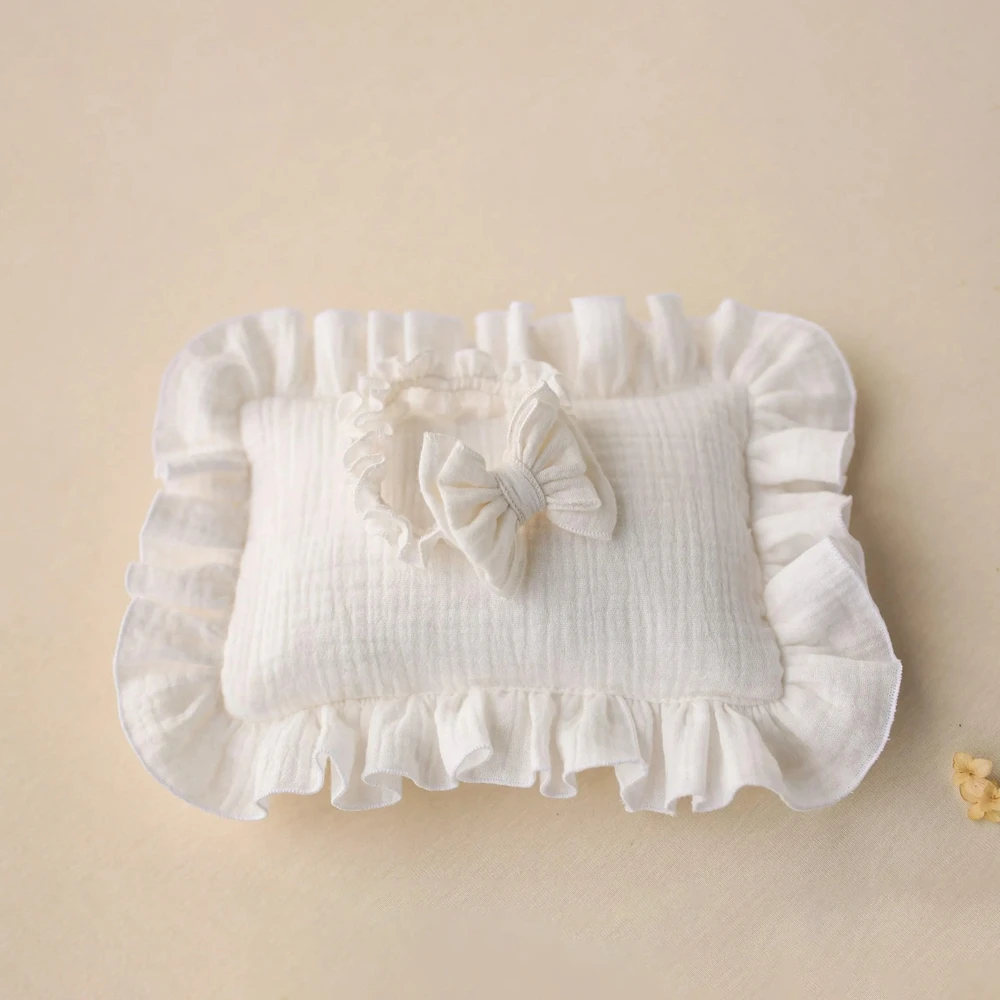 newborn-photography-pillow-headband-set-white-ruffled-posing-cushion-baby-photo-shoot-prop-newborn-photo-accessory