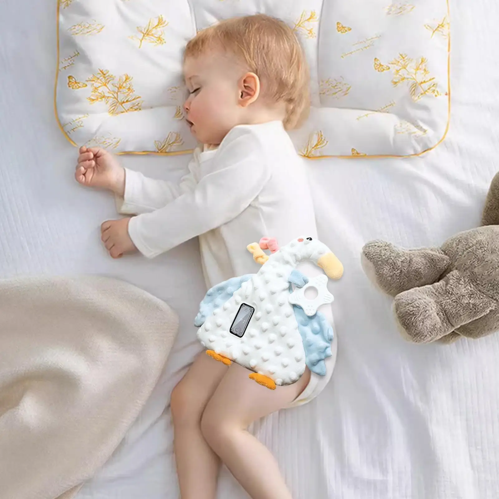 لعبة نوم الطفل 3 أوضاع وسادة ناعمة أوتوماتيكية رفيق مساعد نوم الطفل لراحة اللياقة البدنية والمنزل والعناية بالوقت الهادئ