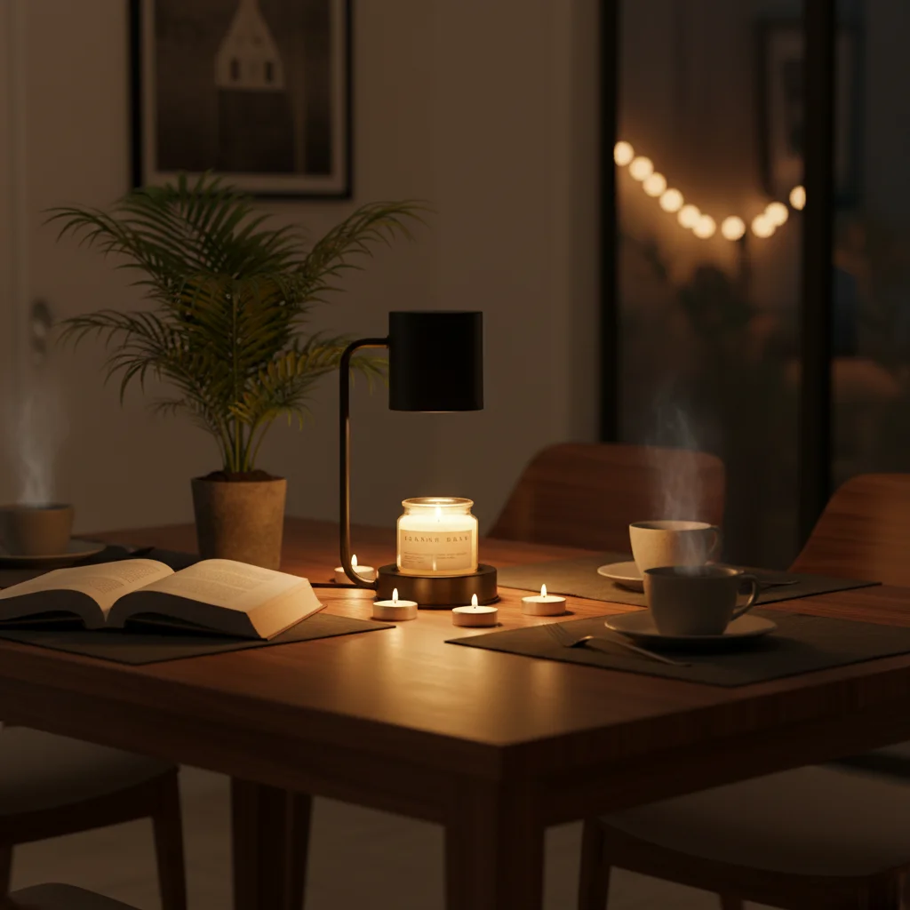 Candle Warmer Lamp With Timer Dimmer 220v 110v Dimmmable Electric Heat Night Light Plug In Oil Fragrance Lighting For Home