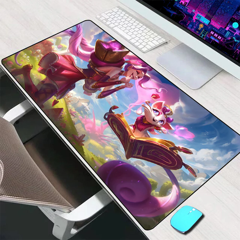 League Of Legends Heartfinder Pad Mouse Kulit Aksesori Gaming Besar Mouse Mat Keyboard Pad Meja PC Gamer Mousepad Komputer