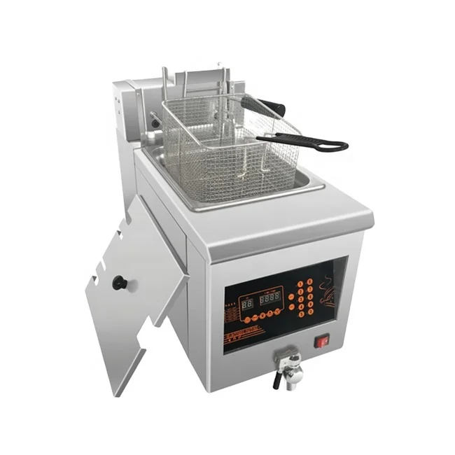 COMMERCIAL ELECTRIC DEEP FRYER AUTOMATIC BASKET LIFTING DIGITAL CONTROL FRYER CAPACITY 14 L