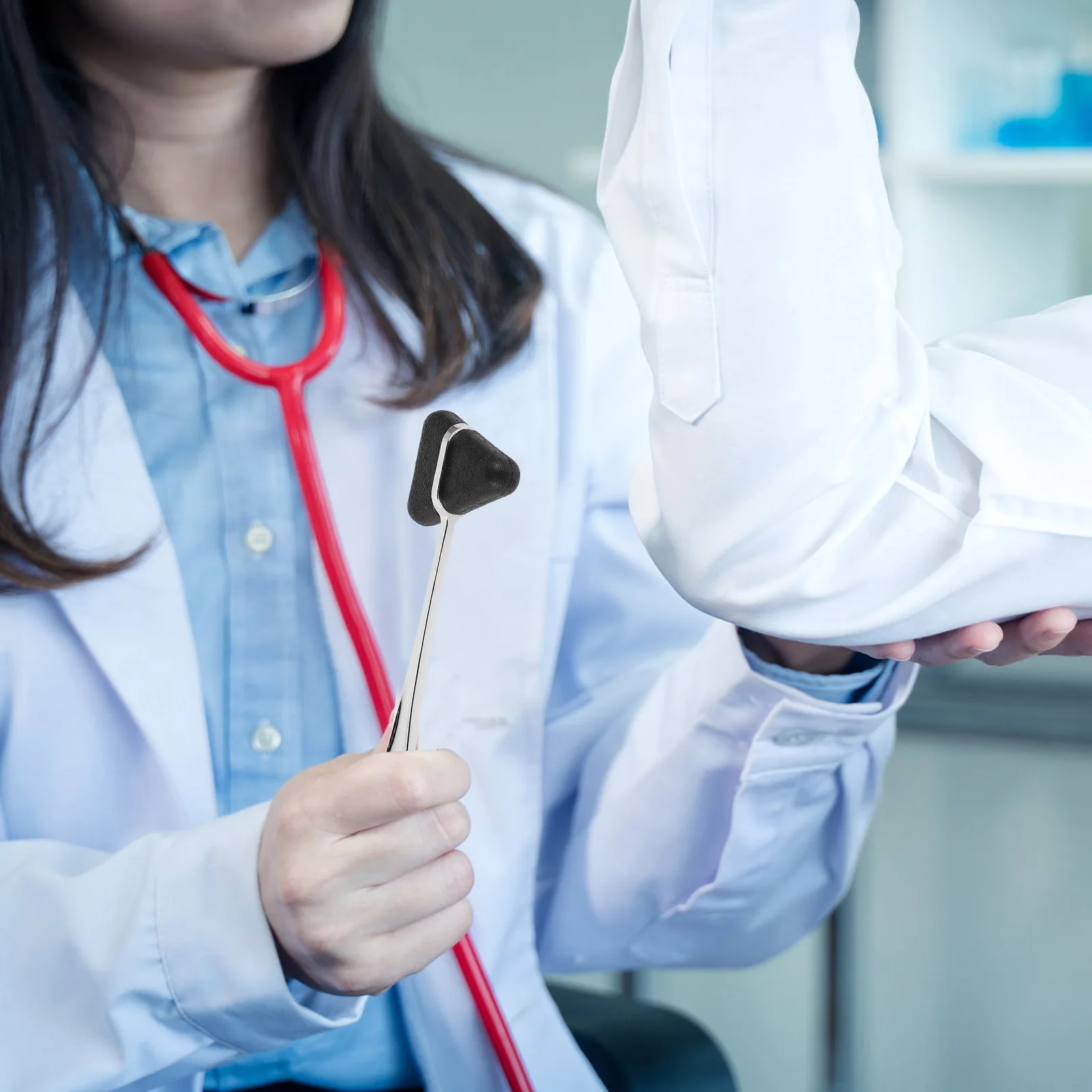 

Stainless Steel Diagnostic Medical Hammer Neurological Testing Hospital Hammer Durable and Reliable