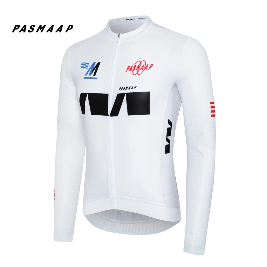 

2024 PASMAAP Cycling Jersey Long Sleeve Pro Team Jersey MTB Road Bike Clothing Maillot Ciclismo Hombre Breathable Bicycle Shirts