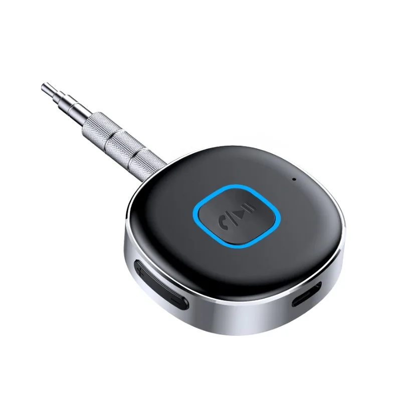 J33 New Design Universal Bluetooth Receiver 3.5mm AUX Wireless Audio Receiver Bluetooth 5.0 Adapter Handsfree Car Kits