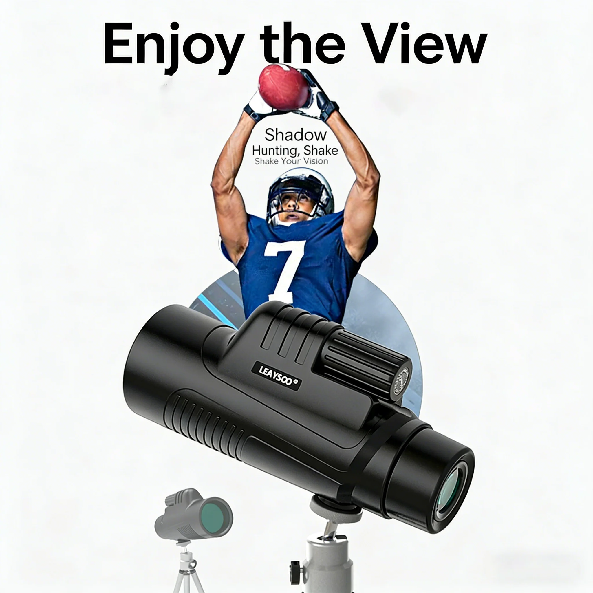 LEAYSOO 8/10X42 Professional Monoculars Telescope Waterproof MC Coating Portable Telescope Outdoor Bird Watching Competitions