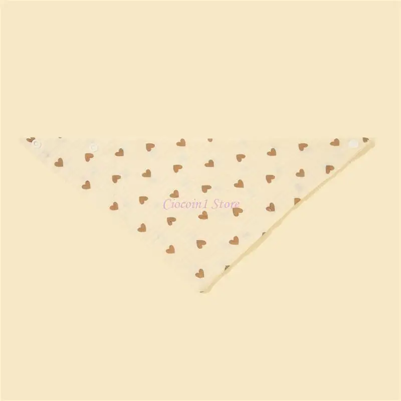 Y1UB 5 قطعة المرايل الطفل القطن ملابس التجشؤ مثلث الترويل مريلة للرضع للجنسين التسنين المفاجئة المرايل الوليد المنتج دش هدية #3