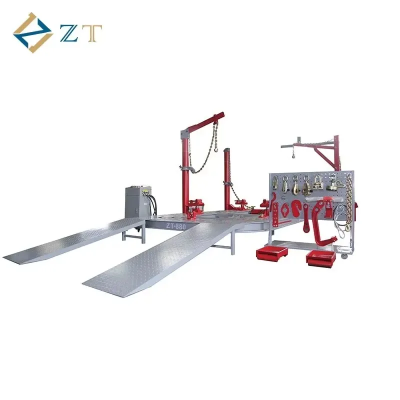 Hot Sale ZhongTai ZT-880 Car Frame Repair Machine with Computer Measurement Beam Corrector Hydraulic System Steel