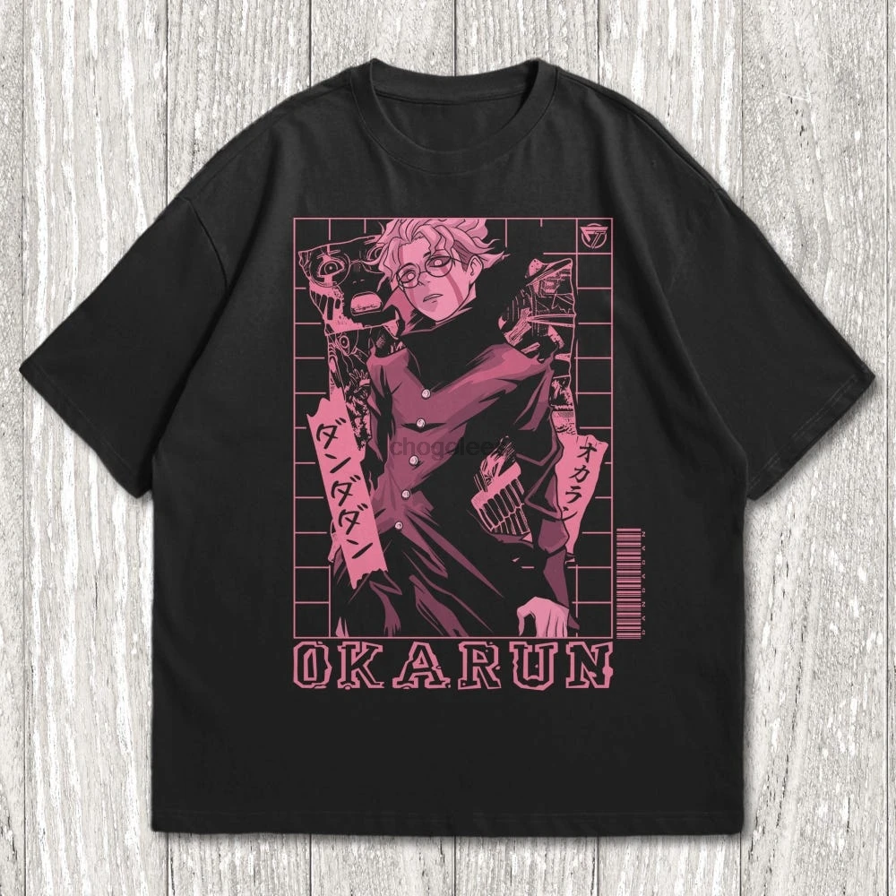 Dandadan Okarun T-shirt Okarun Momo Ayase Anime Japanese Cute Graphic Tee Anime Manga Exclusive Anime(2)