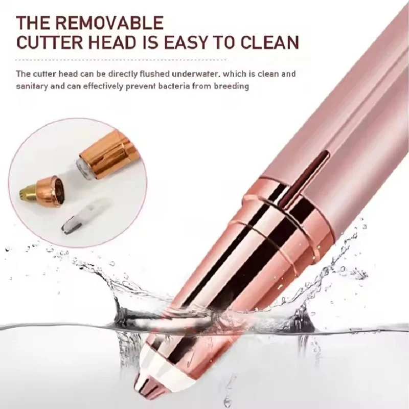 1/2/3pcs Portable Mini Electric Eyebrow Trimmer, Women'S Eyebrow Shaver, USB Rechargeable Trimmer, Eye Makeup Beauty Tool