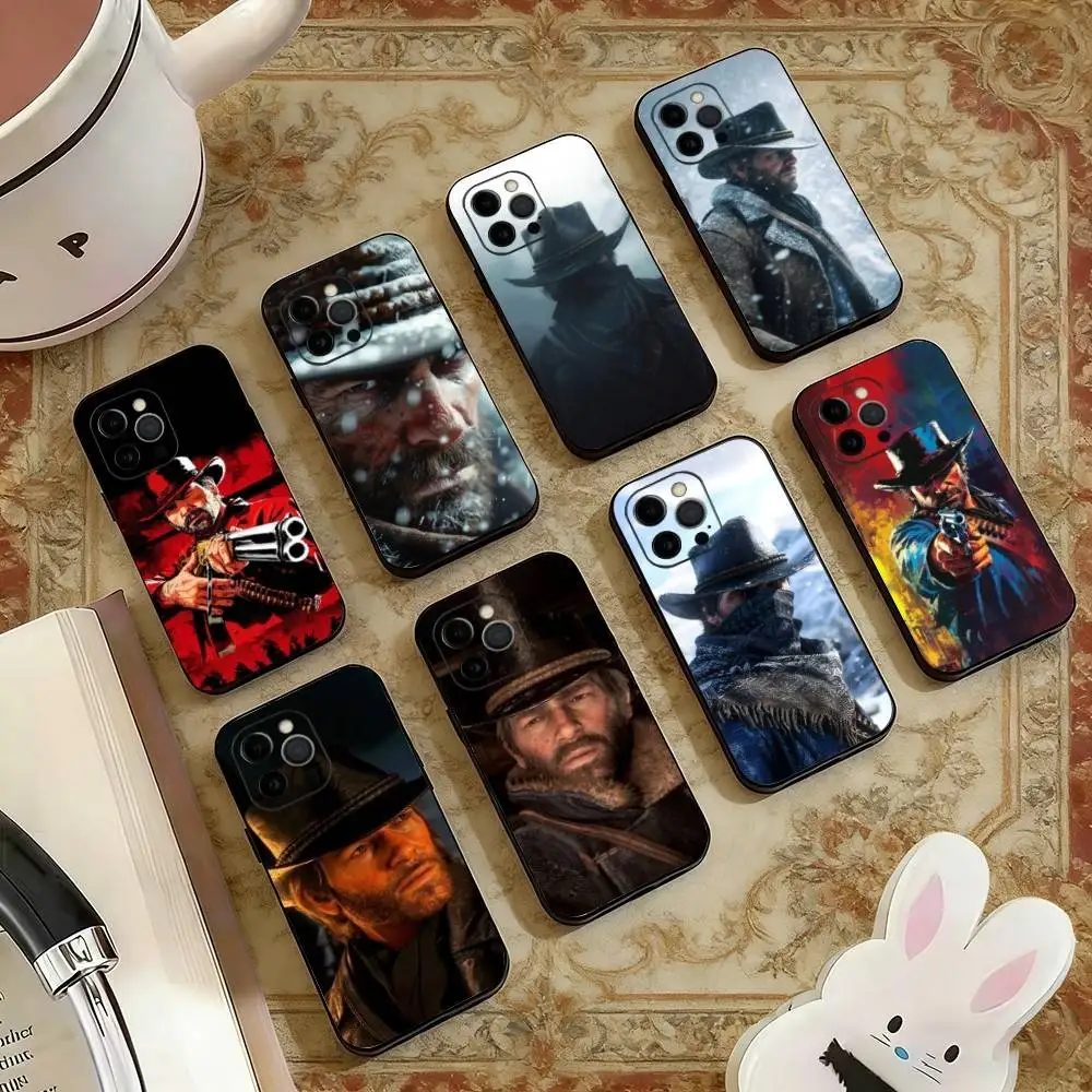 

RDR2-Arthur Morgan Phone Case For iPhone 17, 16,15,14,13,12,11 Plus,Pro Max, Others Soft Black Cover