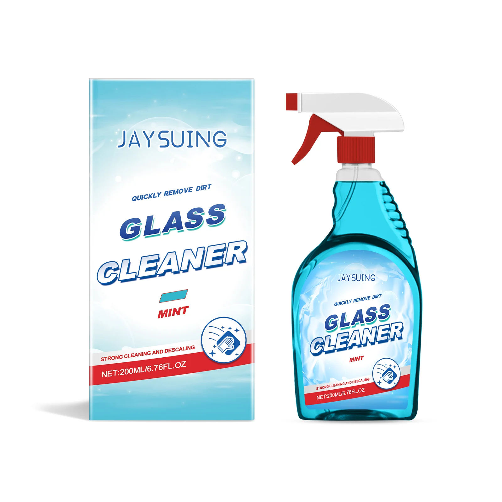 Peppermint Glass Decontamination Cleaner, Removes Oil And Dust To Clean Stained Glass Crystal Clear
