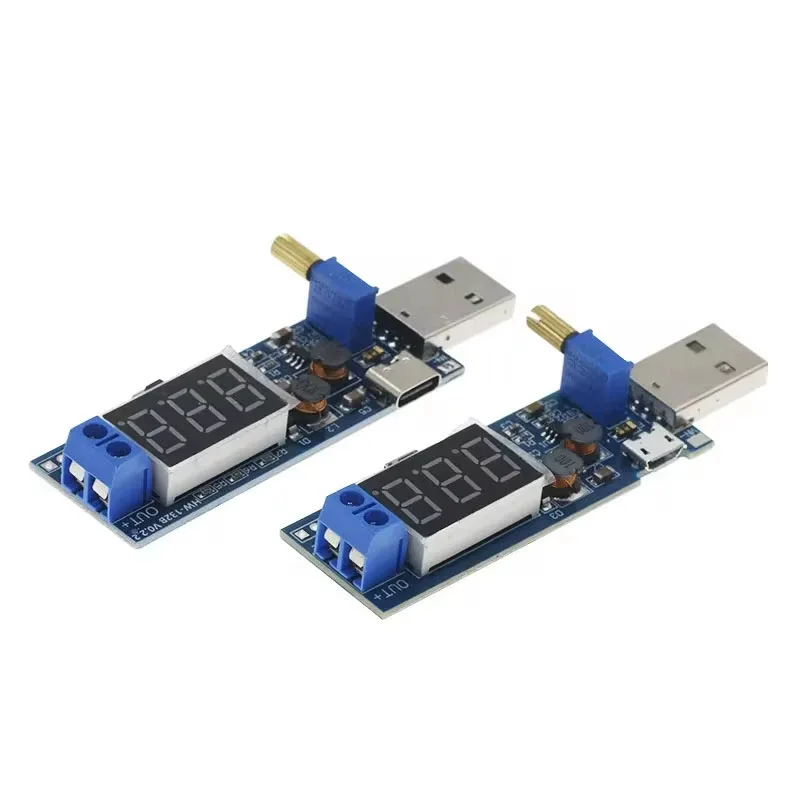 DC-DC USB ブースト電源電圧レギュレータモジュール 5V から 3.3V、9V、12V、24V デスクトップ電源モジュール
