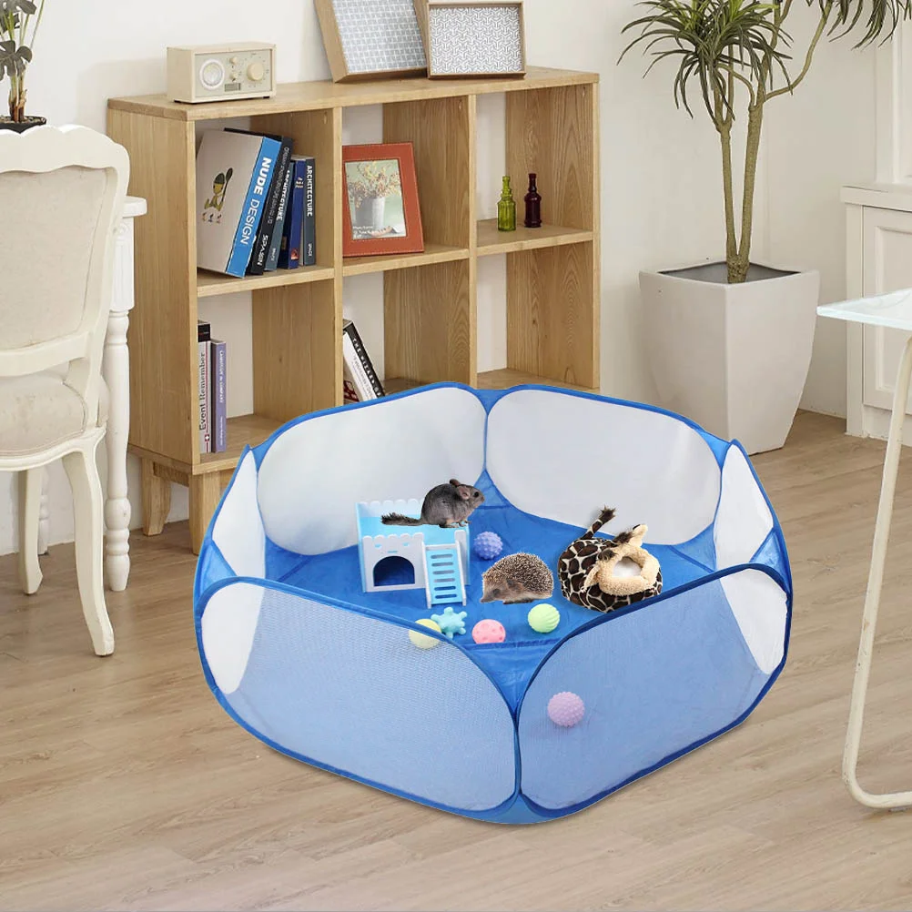Plegable para gatos, perros, puerta lateral transpirable, uso interior y exterior, jaula para parque infantil, suministros para mascotas, tienda portátil, refugio para mascotas, nido para perros