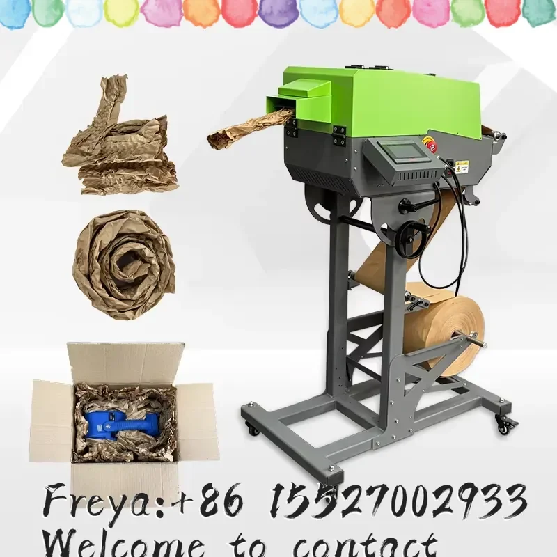 Eco Friendly Paper Cushion Machine Easy Operation Double Layer Kraft Paper Cushioning Machine