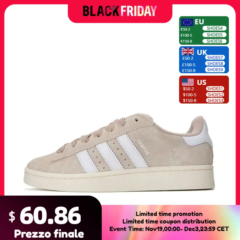 Adidas Originals Campus 00s Light Pink Low Anti-slip and Wear-resistant Skateborading Shoes for Men Women