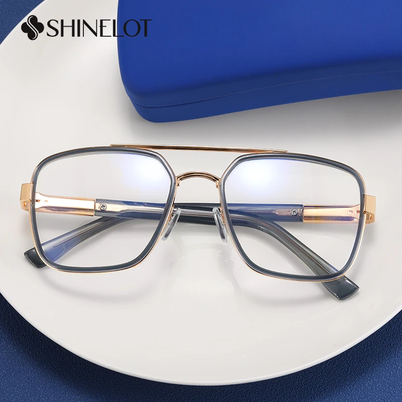 

81085 New Arrival Double Bridge Men Eyeglasses Eye Protection Men Glasses Youth Business Style Best-Selling Eyewear