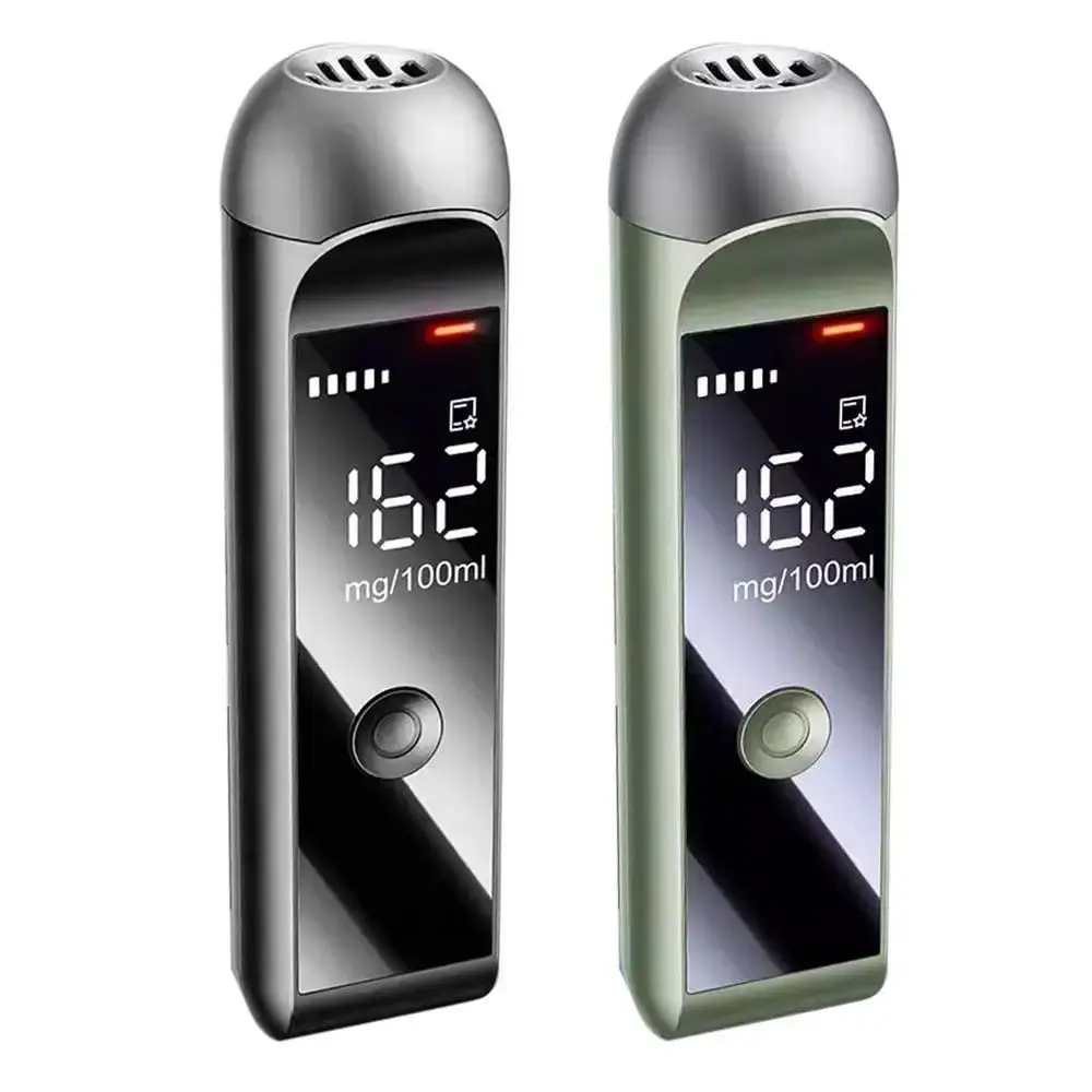 High Accuracy Alcohol Breathalyzer Tester Digital Display Fast Response Breath Alcohol Tester LED Display Portable