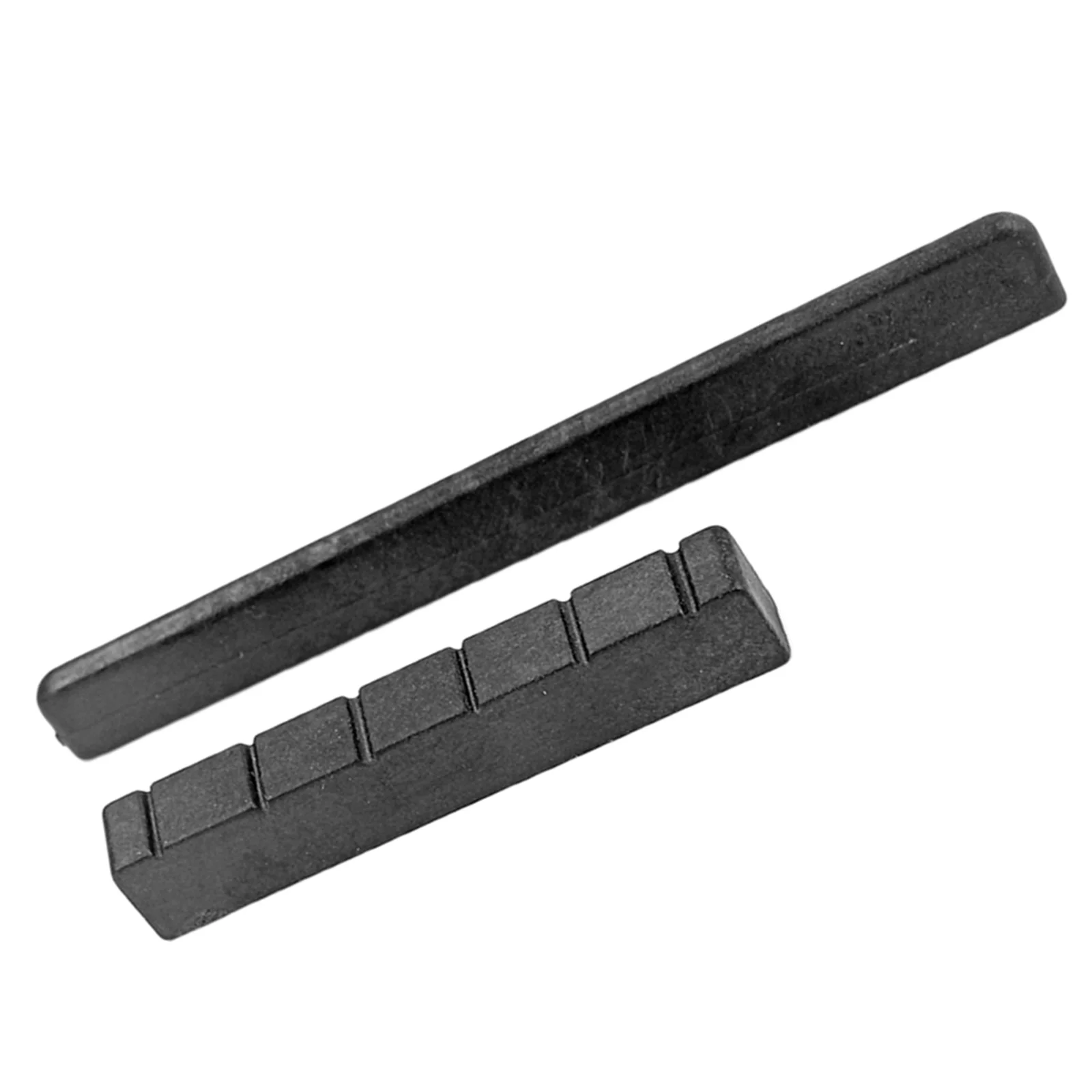 

Classical Guitar Plastic Nut and Saddle Replacement Black Easy to Cut Improve Sound and Playability Guitar Saddle