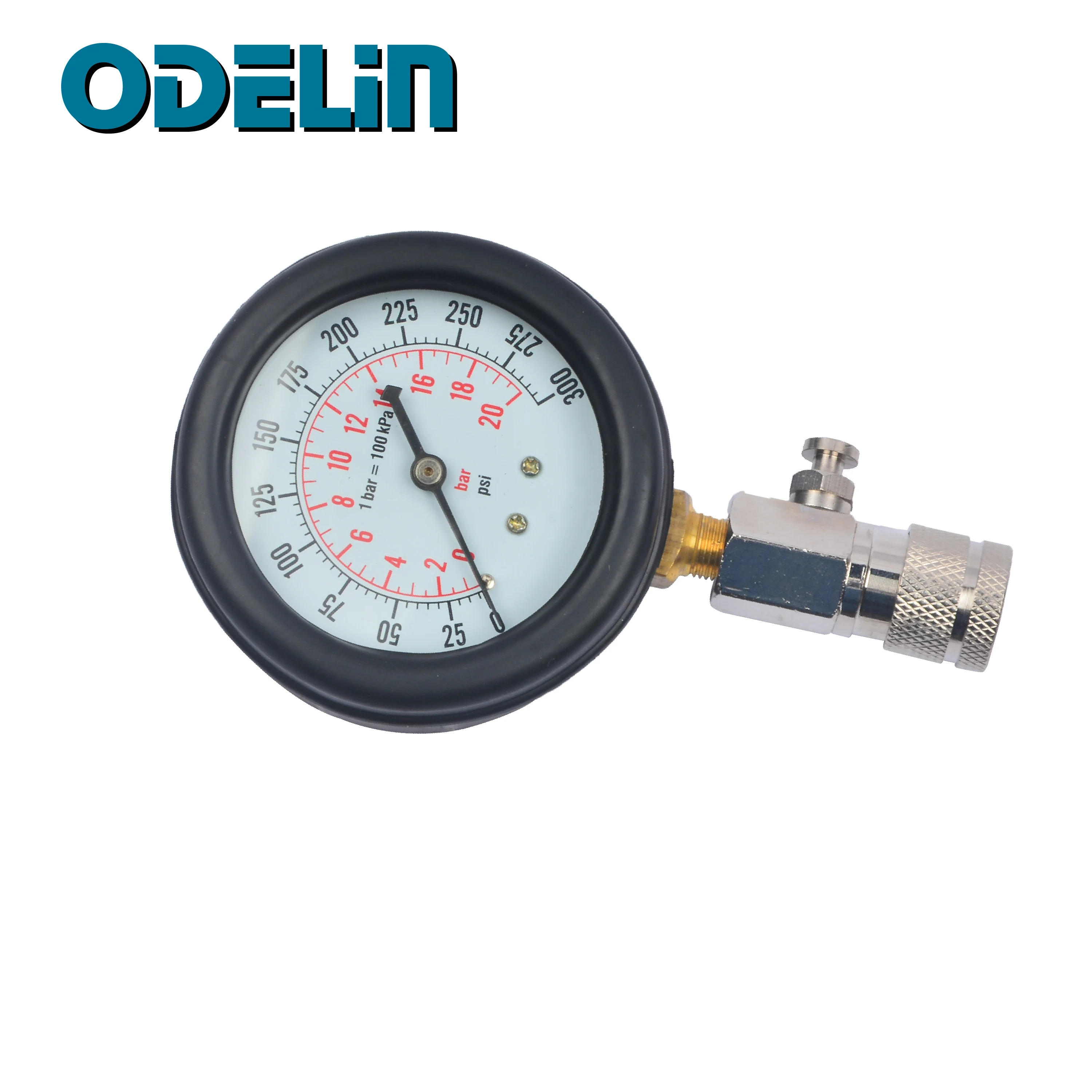 0-300psi Gasoline Engine Compression Tester Auto Petrol Gas Engine Cylinder Pressure Gauge Automotive Test Kit