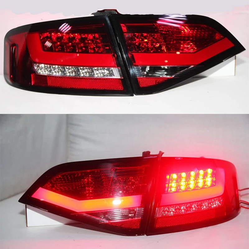 For Audi A4L B8 LED Strip Back Lamps Fit For Original Car With Already Red White 2009 to 2012 Year SN