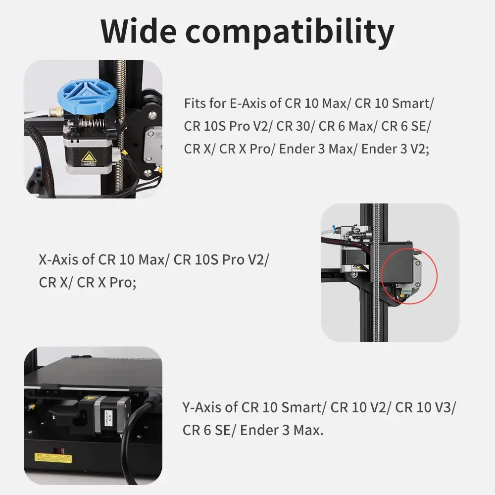 Creality 42-40 / 42-34 Stepper Motor X/Y/Z-Axis Stepping Motor 2 Phase 1A 1.8 Degree 0.4N. M for CR-10 Ender 3 Series 3D Printer