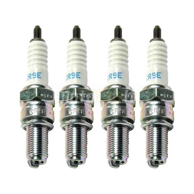 4Pcs CR9E 6263 Motorcycle Spark Plug for YAMAHA YZF MT FZS FZR FZ SUZUKI RF GSX SACHS ROADSTER KAWASAKI ER6N ZZR ZXR CFMOTO