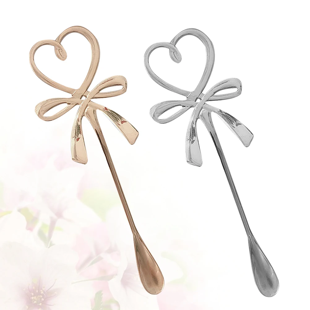 

2pcs Long H Stirring Spoons Mixing Coffee Spoon Bartending Restaurant Use Eco Material Portable Lightweight Kitchen Bar Tools