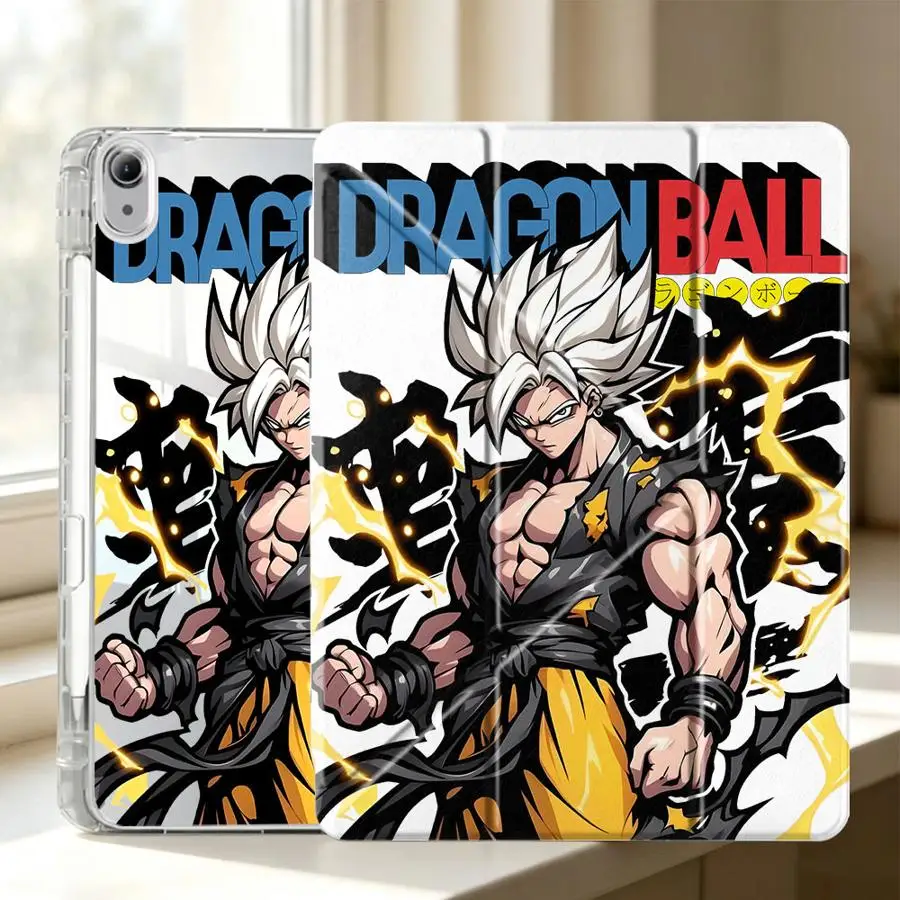 Dragon Ball Super Saiyan Tablet Case For Samsung Galaxy Tab S8 A11 S9 Plus S7 FE S10 Lite A9 Plus A8 With Pen Slot Cover
