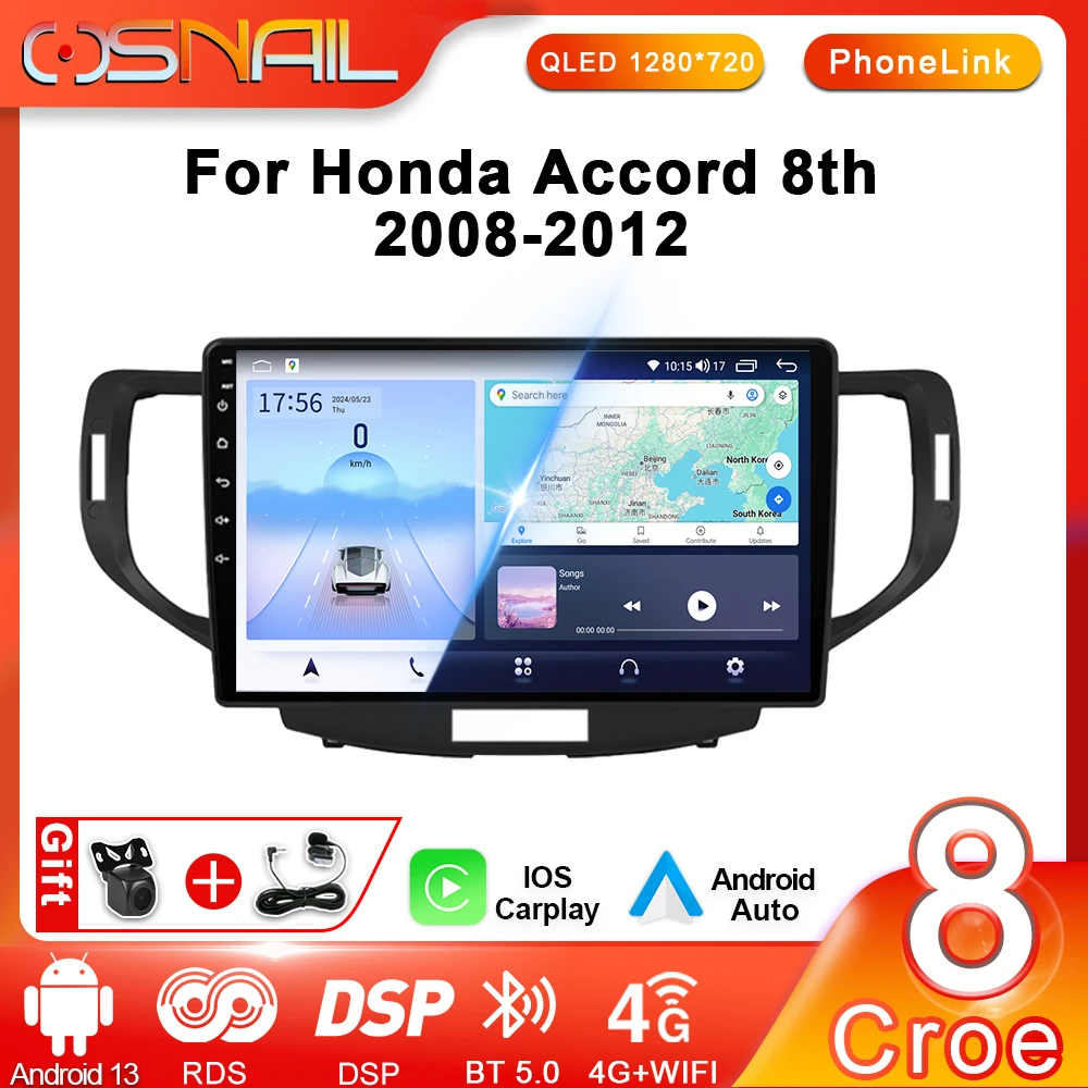 

Android Car Radio For Honda Accord 8 2008 - 2012 Multimedia Video Player Stereo Auto Navigation GPS 2 din Touch Screen Autoradio