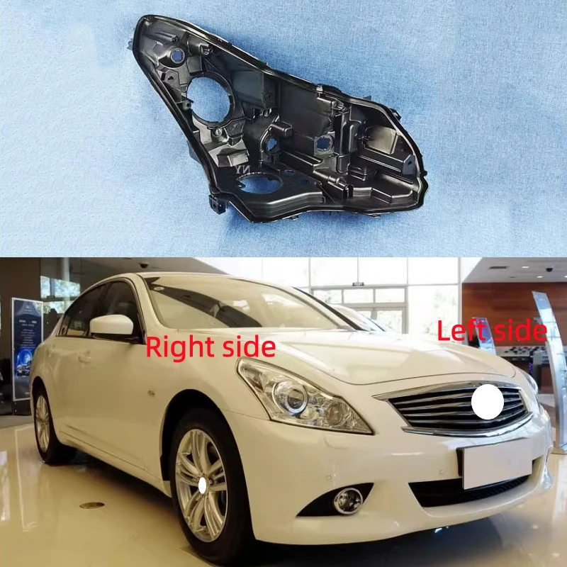 

For Infiniti G25 G35 G37 2010 2011 2012 - 2014 2015 Headlamp Base Headlight Rear shell Replace Headlight House Black rear shell