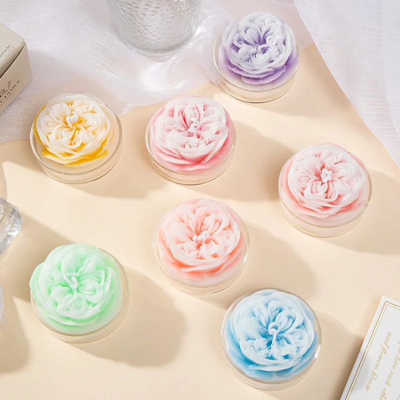 

5PCS Austin Rose Scented Candle Home Decoration Valentine's Day Gift Birthday Fragrance Souvenir Scented Candle