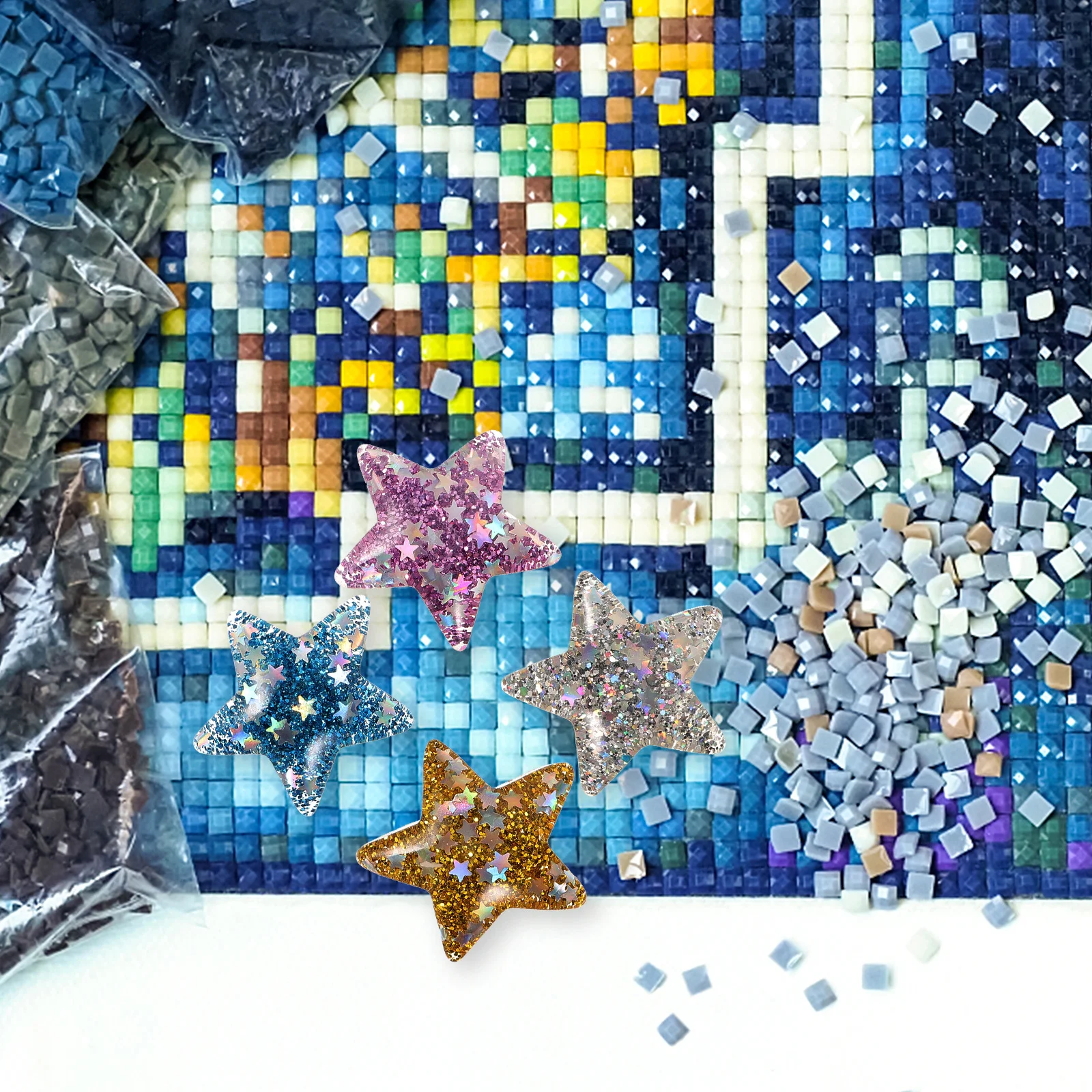 

4Pcs Diamond Magnet Cover Holder Small Cartoon Portable Fixators Convenient Magnetic Tools for Diamond DIY Painting