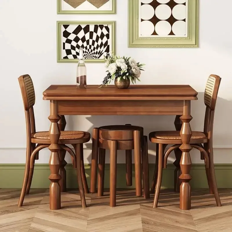 

Wooden Large Dining Table Waterproof Oilproof Restaurant Coffee Safe Dining Table Kitchen Salon Mesas De Jantar Trendy Furniture