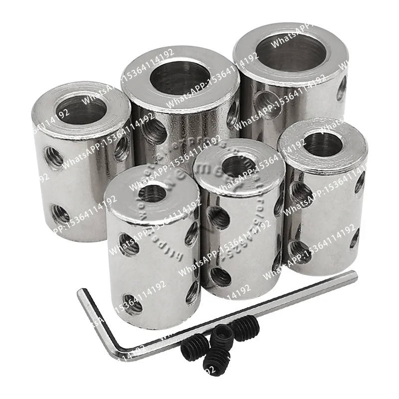 1 piece 3mm/3.17mm/4mm/5mm/6mm/6.35mm/7mm/8mm/10mm/12mm Rigid Shaft Coupler Motor Connector Sleeve #45 Steel