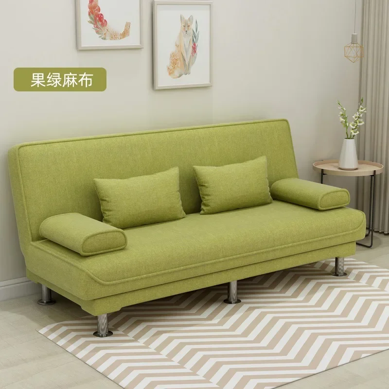 Sofa bed dual-purpose, simple foldable multi-functional double triple fabric sofa