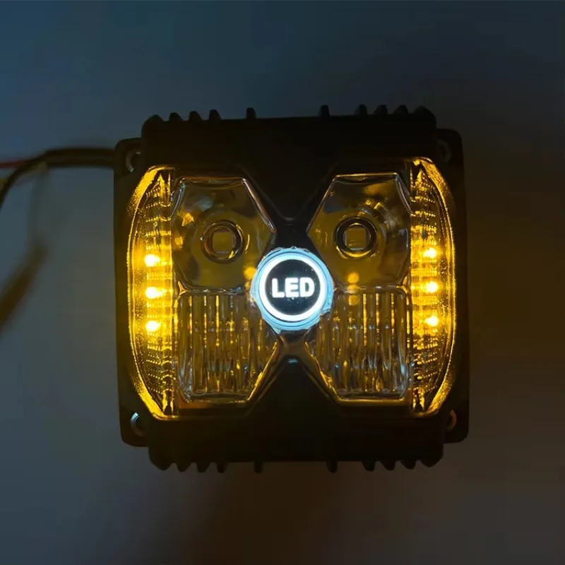 Custom New Aluminium White and Orange Beacon LED Lights for Motorcycles and Cars-  TT-SL-35