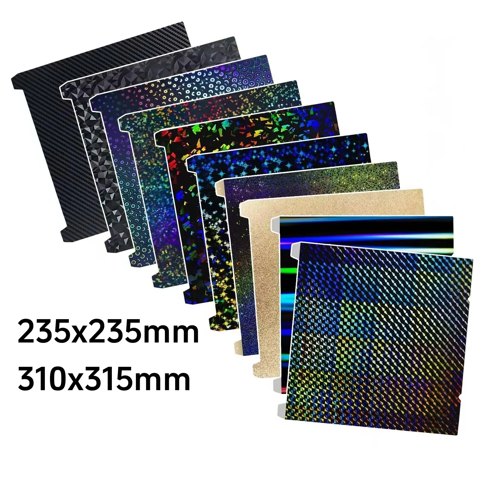 

Upgraded 3D Printer Hot Bed Platform235x235KI 310x315mm KI Double Sided Spring Steel Sheet for High Precision Printing