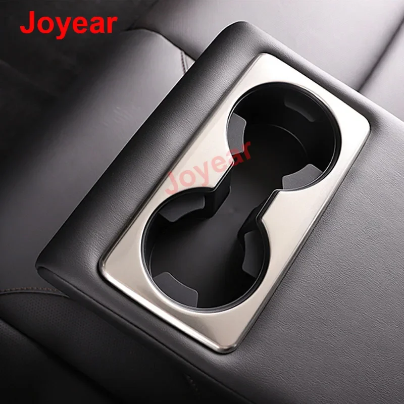 

For Mazda 3 Axela 2021-2022 Stainless Steel Rear Row Interior Cup Frame Scratch-resistant Anti-collision Protective Accessories